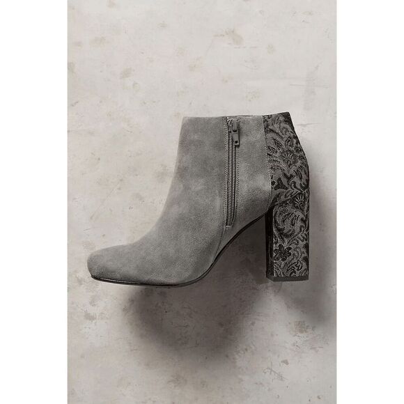 NEW Anthropologie Womens 9 Farylrobin Tiegan Suede Ankle Booties - Picture 2 of 16